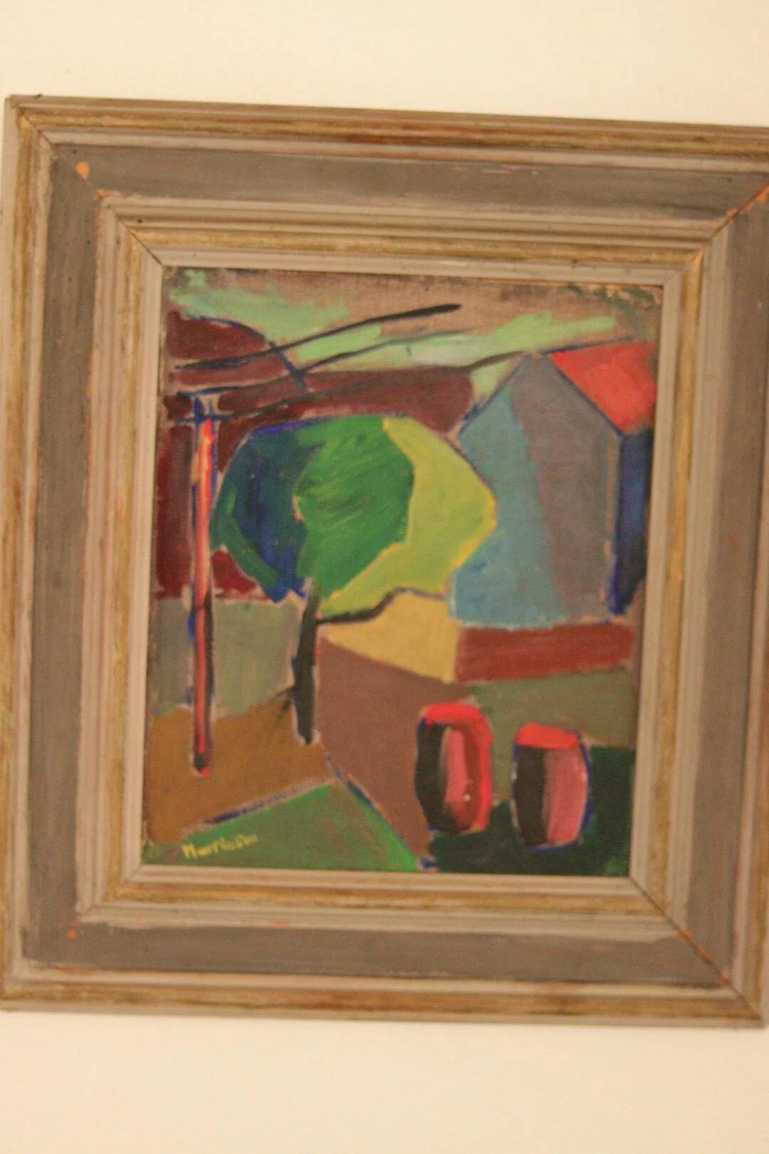 House obscured by a tree by Harry Martinson