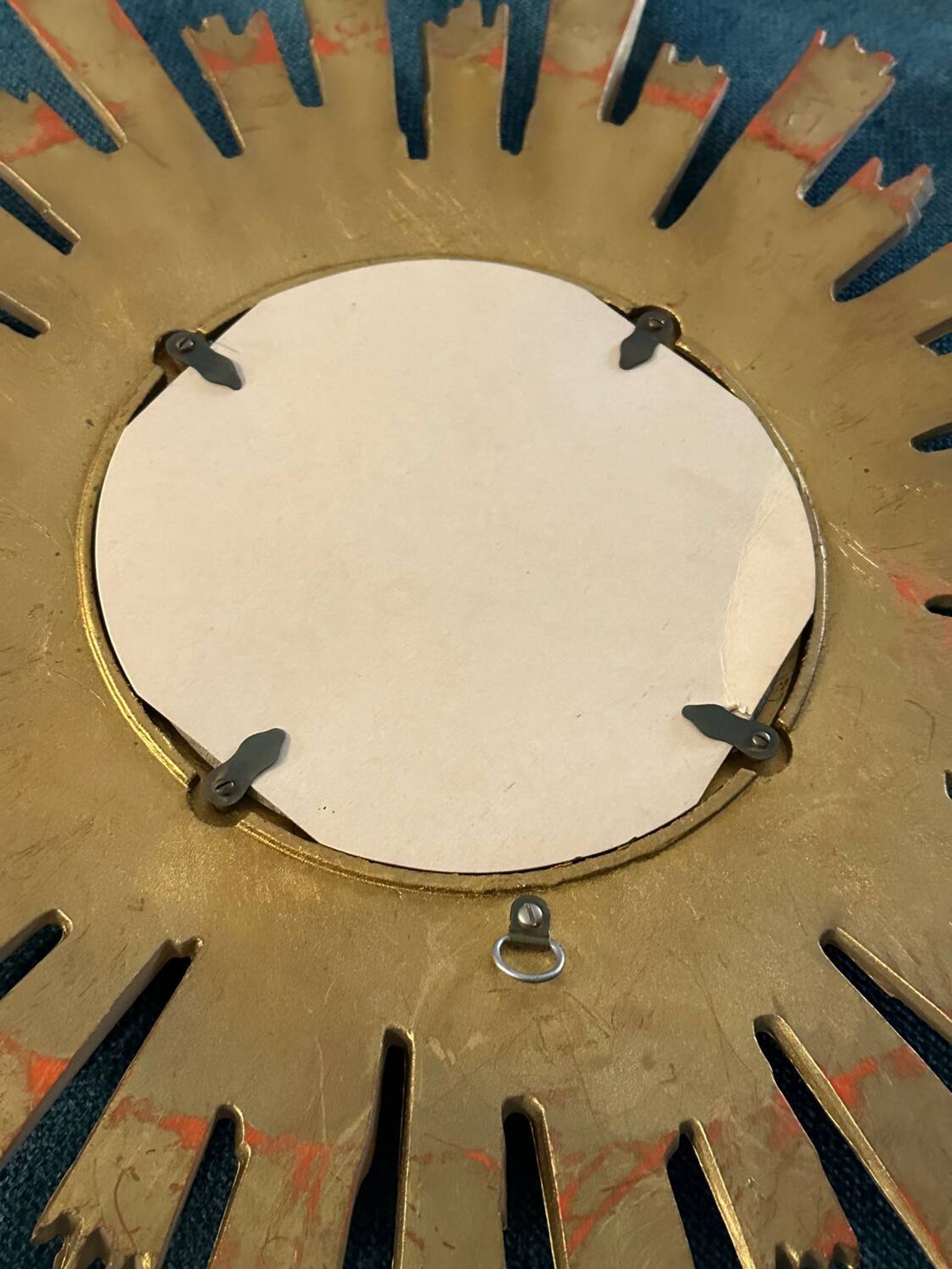 Miroir soleil œil de sorcière vintage années 1960