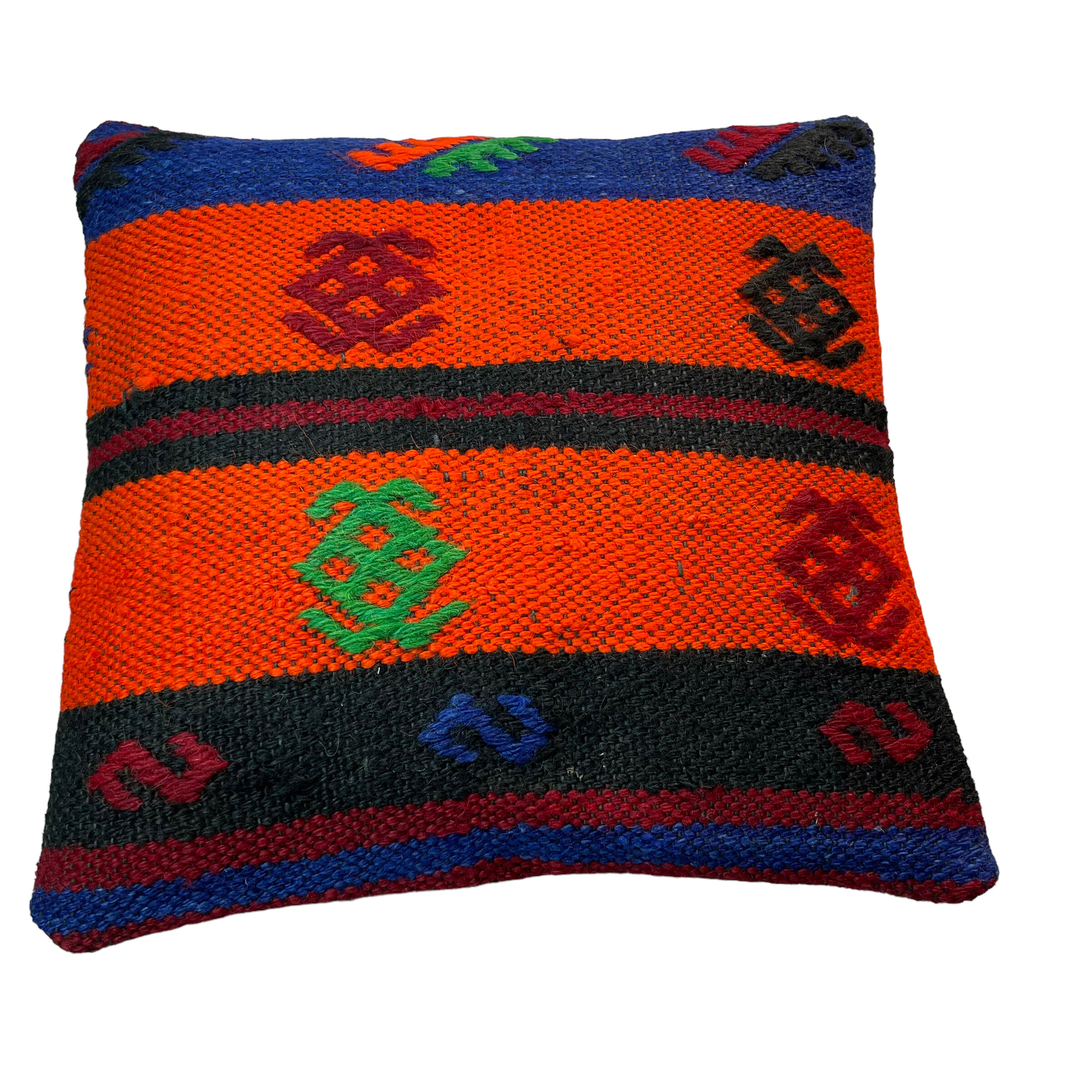 Vintage turkish kilim cushion cover 40 x 40 cm