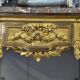Louis XVI Console in Gilded Wood, Grey Ardennes Marble, 18th Century