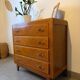 Beautiful vintage chest of drawers in honey oak