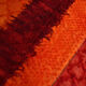 tapis vintage rouge & orange, 163x240 cm