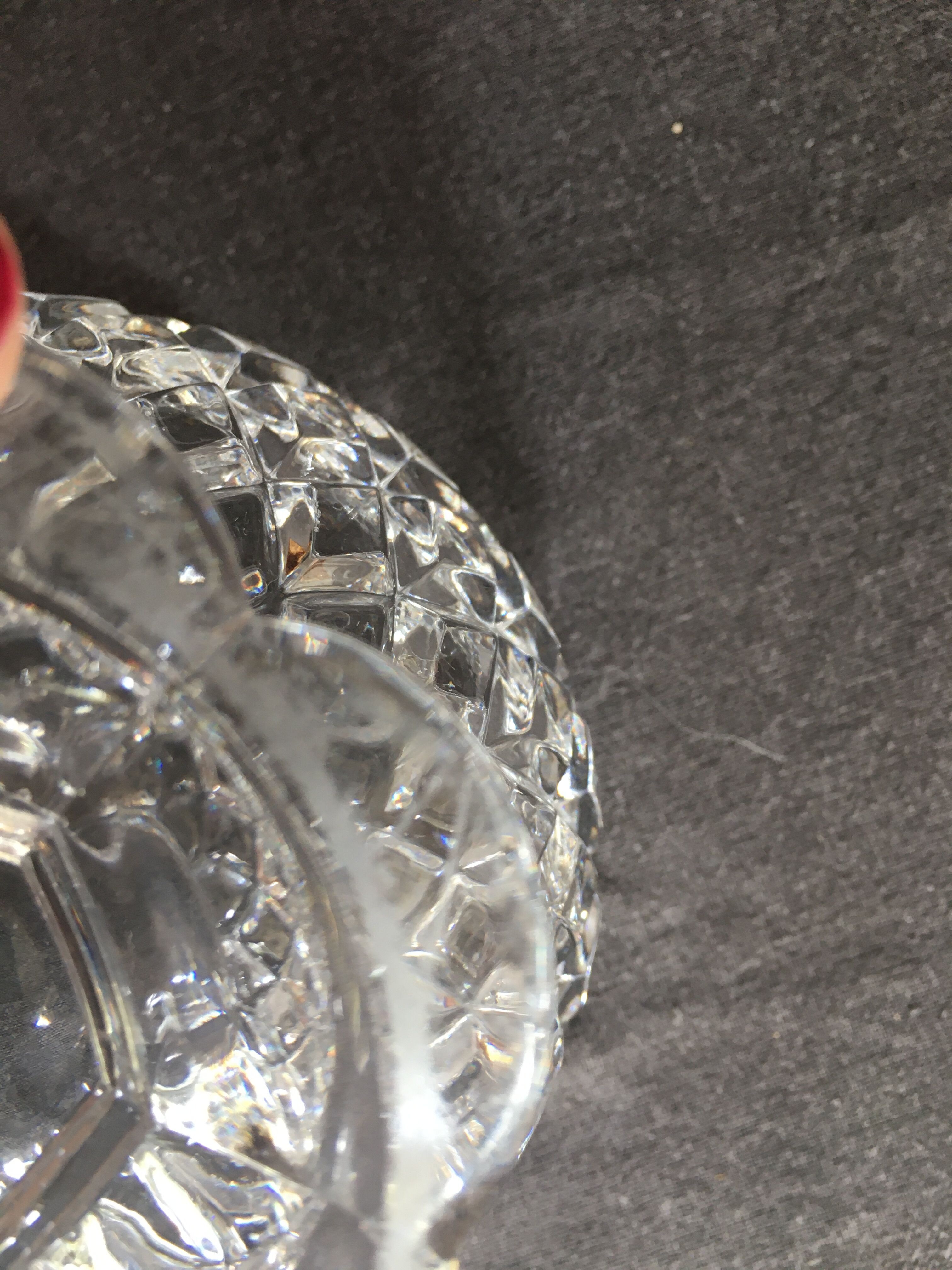 Baccarat cast crystal candy