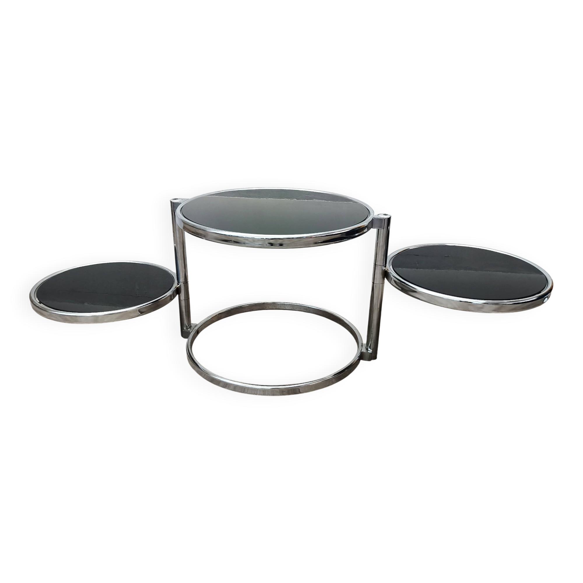 Table d'appoint plateaux pivotants Leitmotiv 1970s