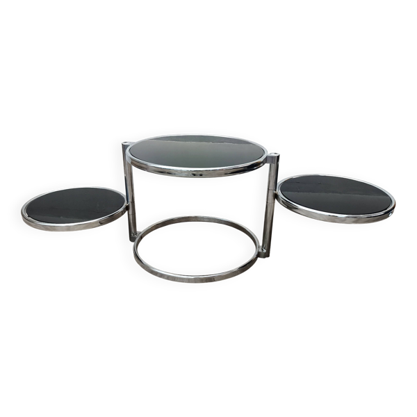 Table d'appoint plateaux pivotants Leitmotiv 1970s