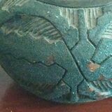 Brazilian pottery ball vase from Oyapock