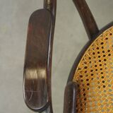 Very charming, elegant, vintage bentwood design bistro chair with comfortable armrests