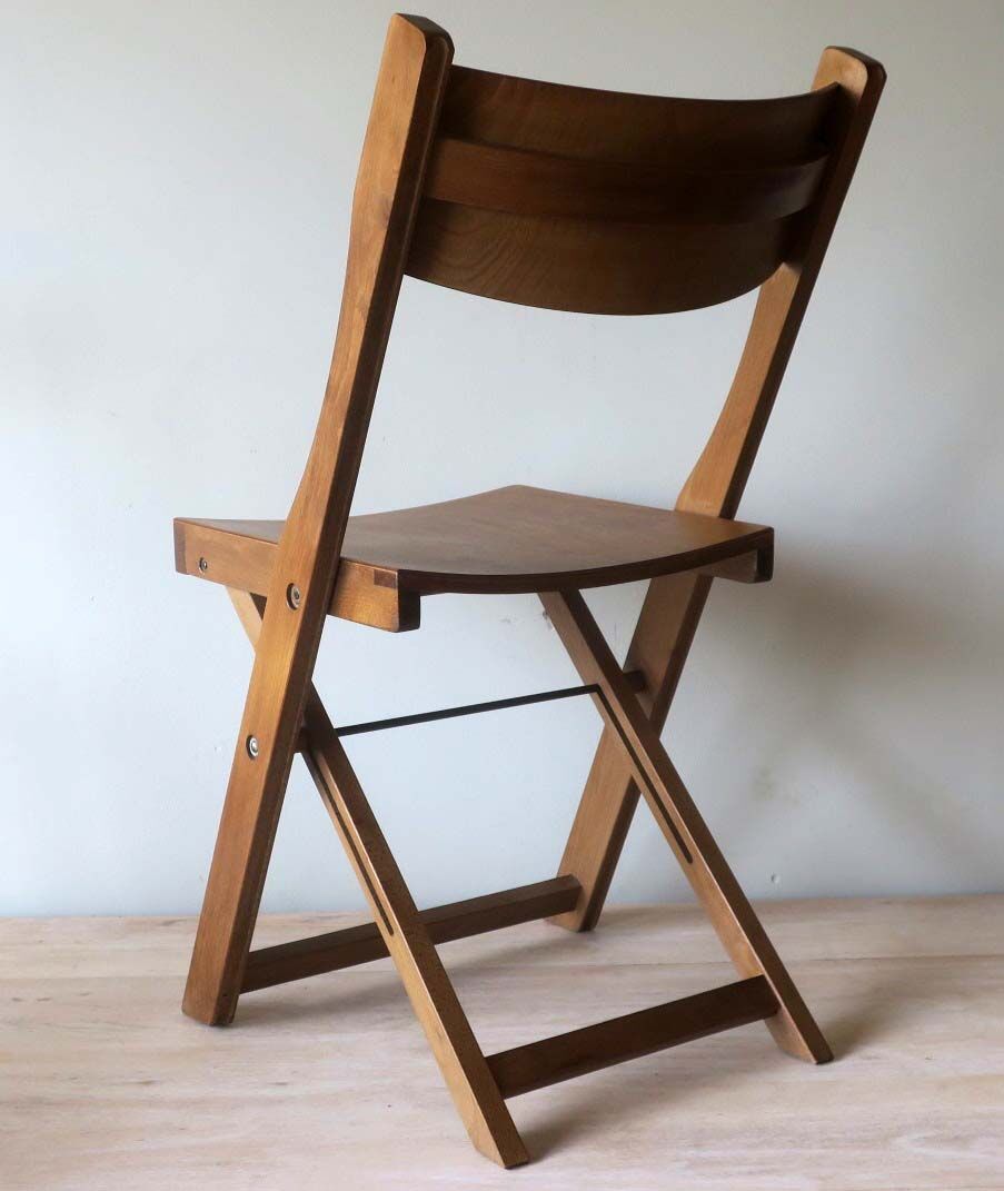 Ensemble de 4 chaises pliantes du milieu du siècle