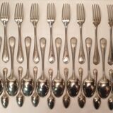 Cutlery part in silver metal christalba
