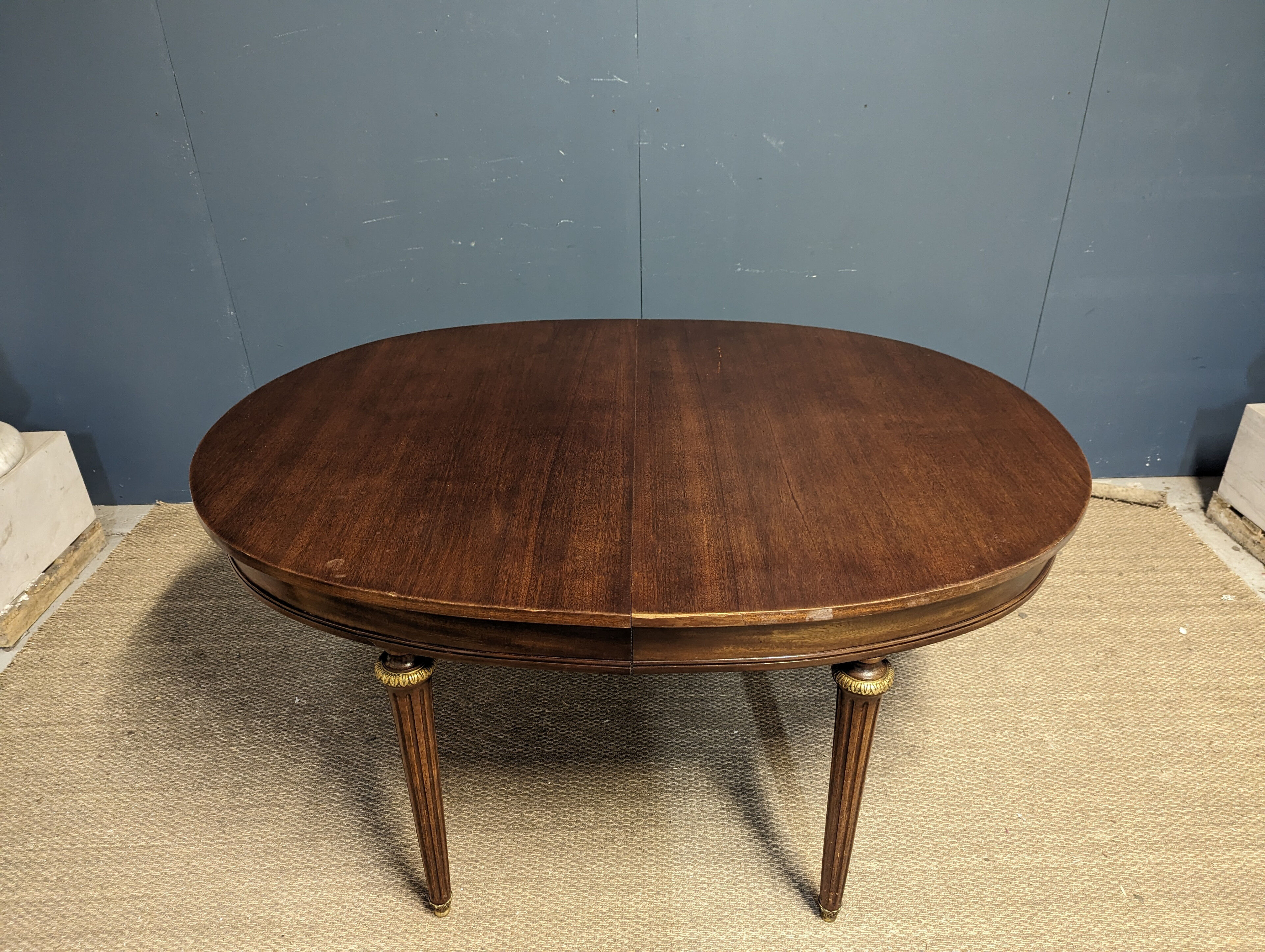Louis XVI style mahogany veneer table