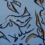 Salvador Dali: The Night of the Birds, original signed ceramic