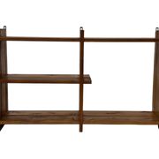 Vintage Wall shelf rack Pinewood wood 70s design