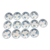 13 assiettes sarreguemines modele royat