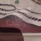 oil on panel bouquet of poppies and daisies Ernesto Valls