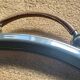 Art Deco tray - Leather & Stainless steel - Very good condition