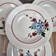 Lot de 4 assiettes creuses vintage Sarreguemines modèle Champfleury