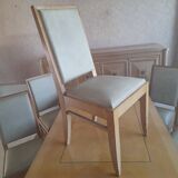 Gaston Poisson art deco oak dining room
