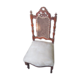 Ancienne chaise de chambre en acajou
