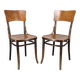 Paire de chaises en bois courbé Thonet Art Nouveau, Tchécoslovaquie, années 1920.