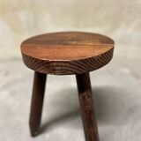 Vintage rustic style tripod stool