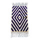 Handmade wool rug from Moroccan Atlas, size 140 x 260 cm.