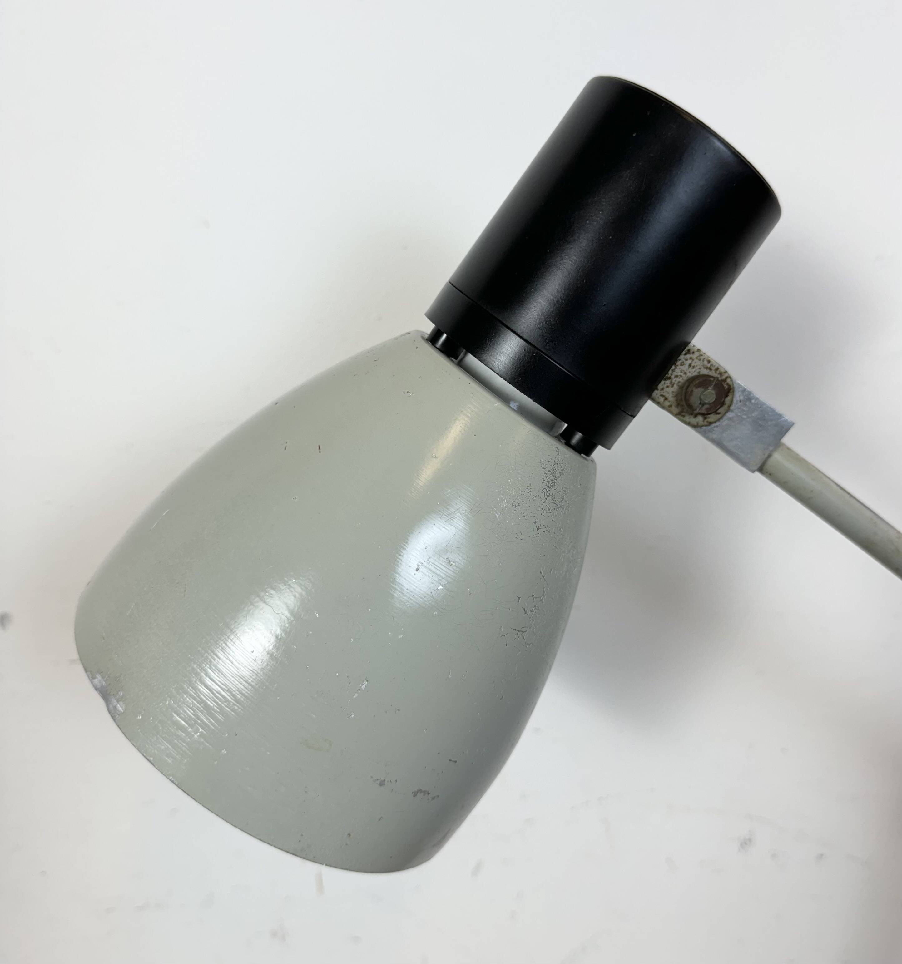 Grey Industrial Table Lamp from Elektrosvit, 1970s