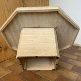 Travertine coffee table