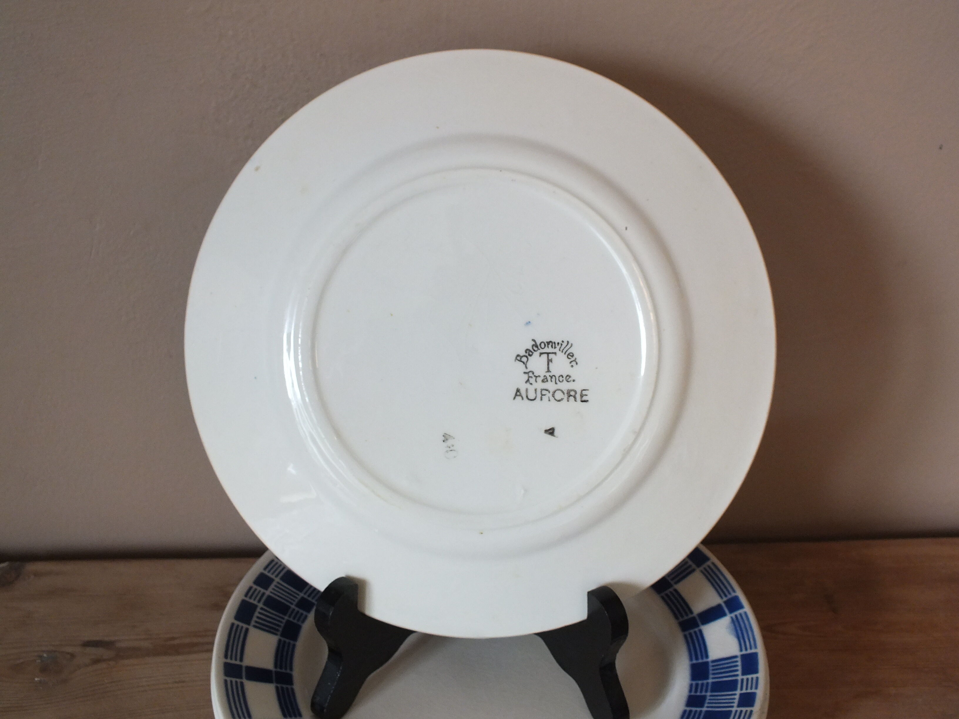 6 dessert plates 50s Badonvillers Aurore