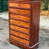 Semainier en bois massif d'époque 19ème