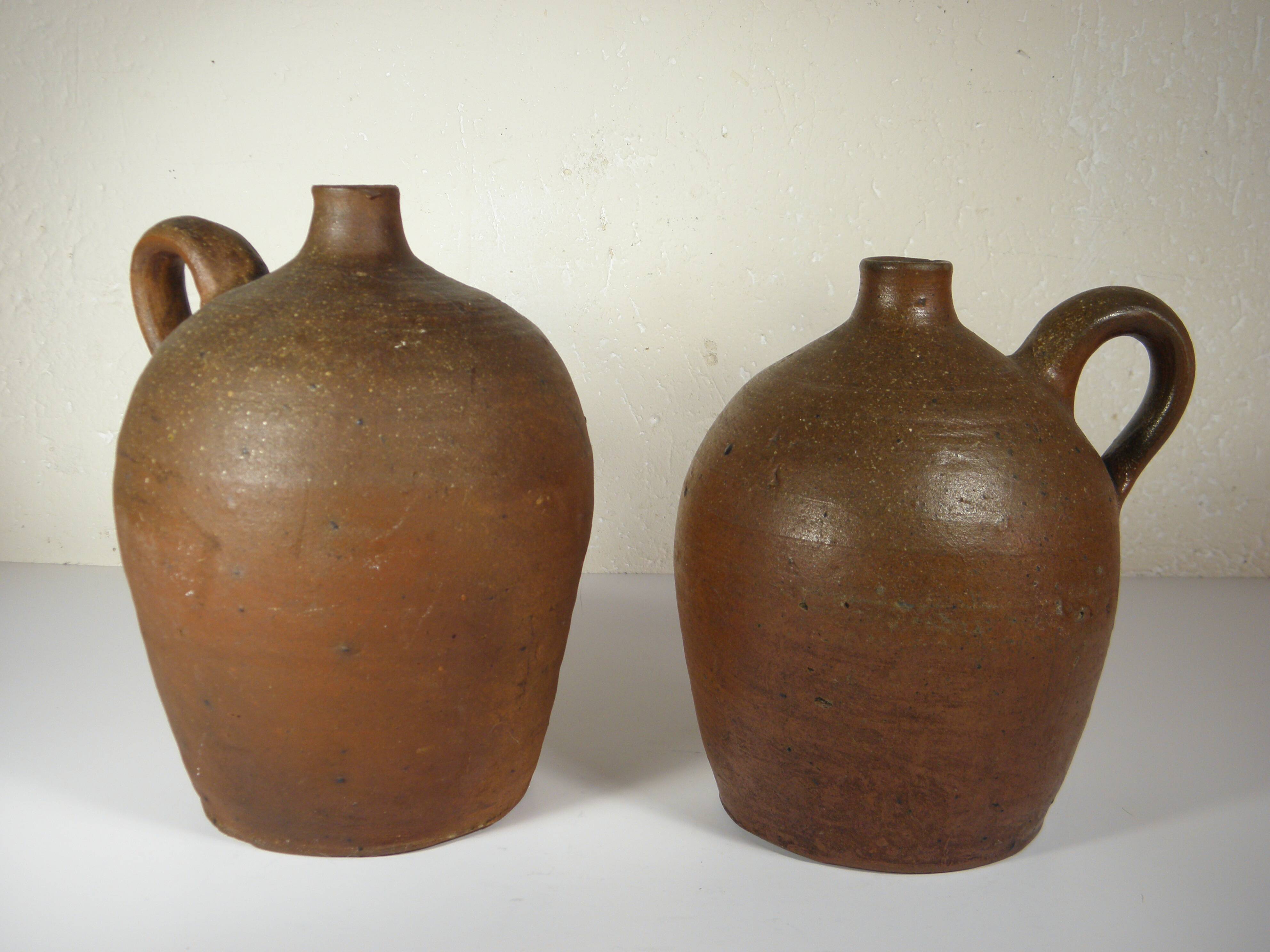 Lot of two old stoneware jugs