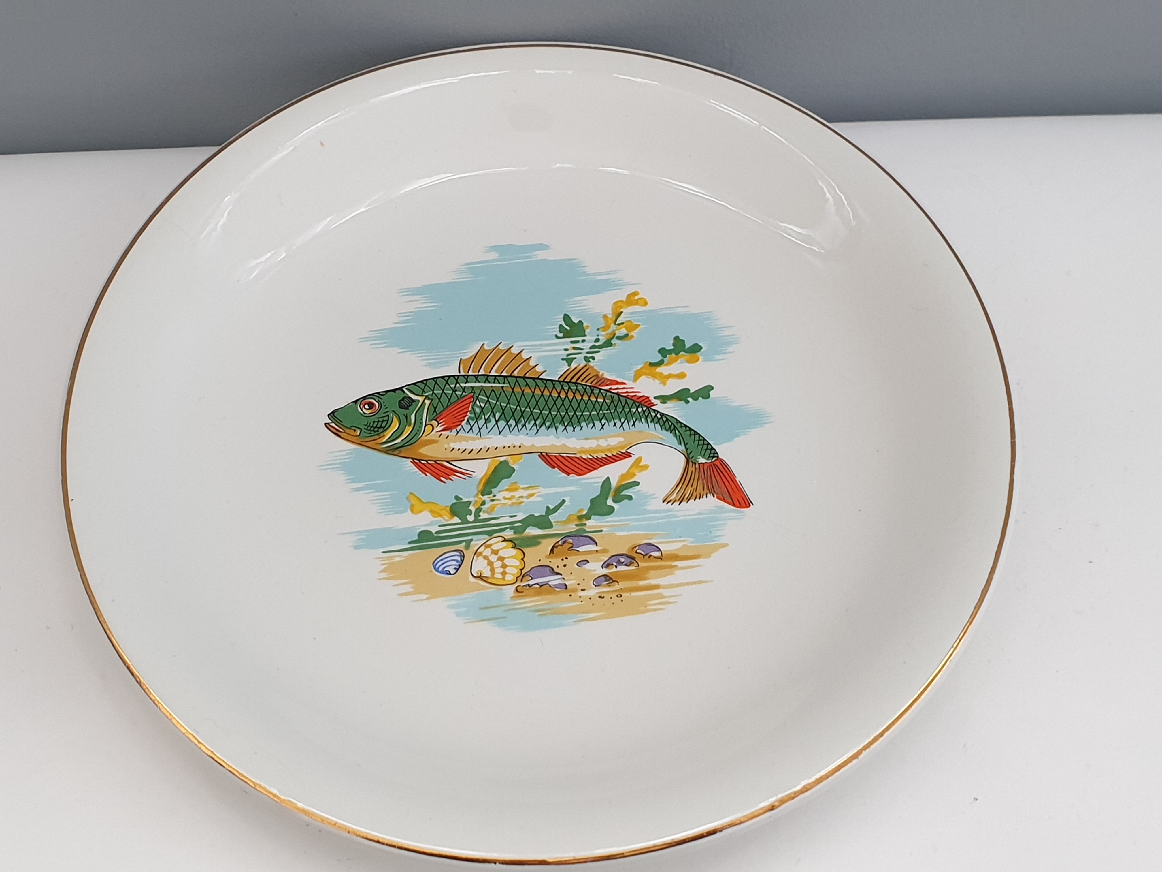 Plate fish service Sarreguemines