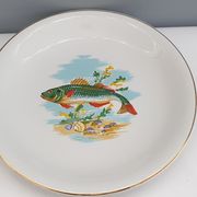 Assiette service à poisson Sarreguemines