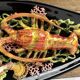 Large Vallauris slip dish 57x25 cm lobster fish