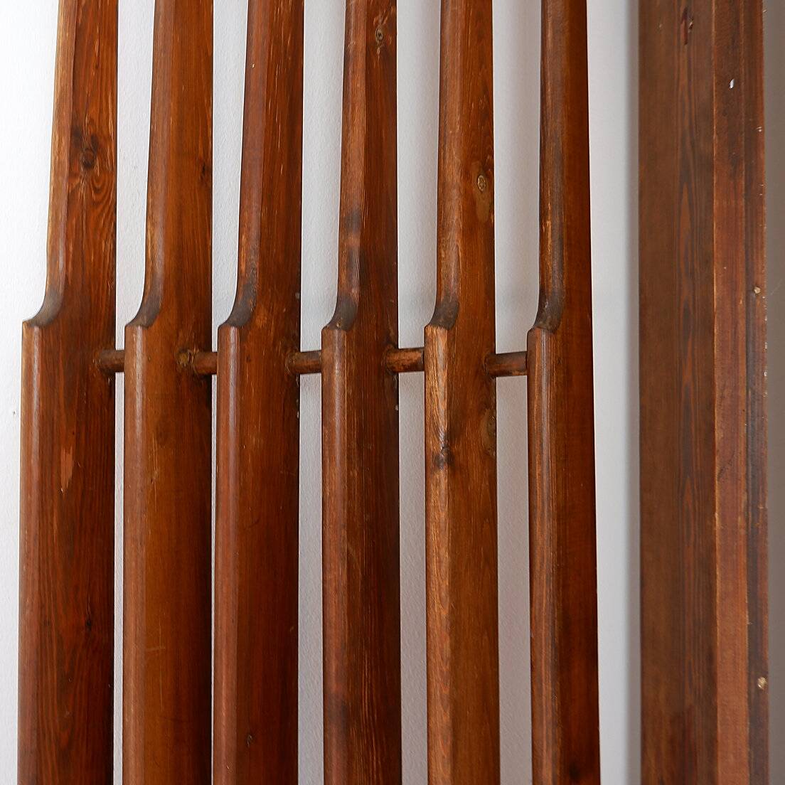 Vintage wooden room divider - 1960s