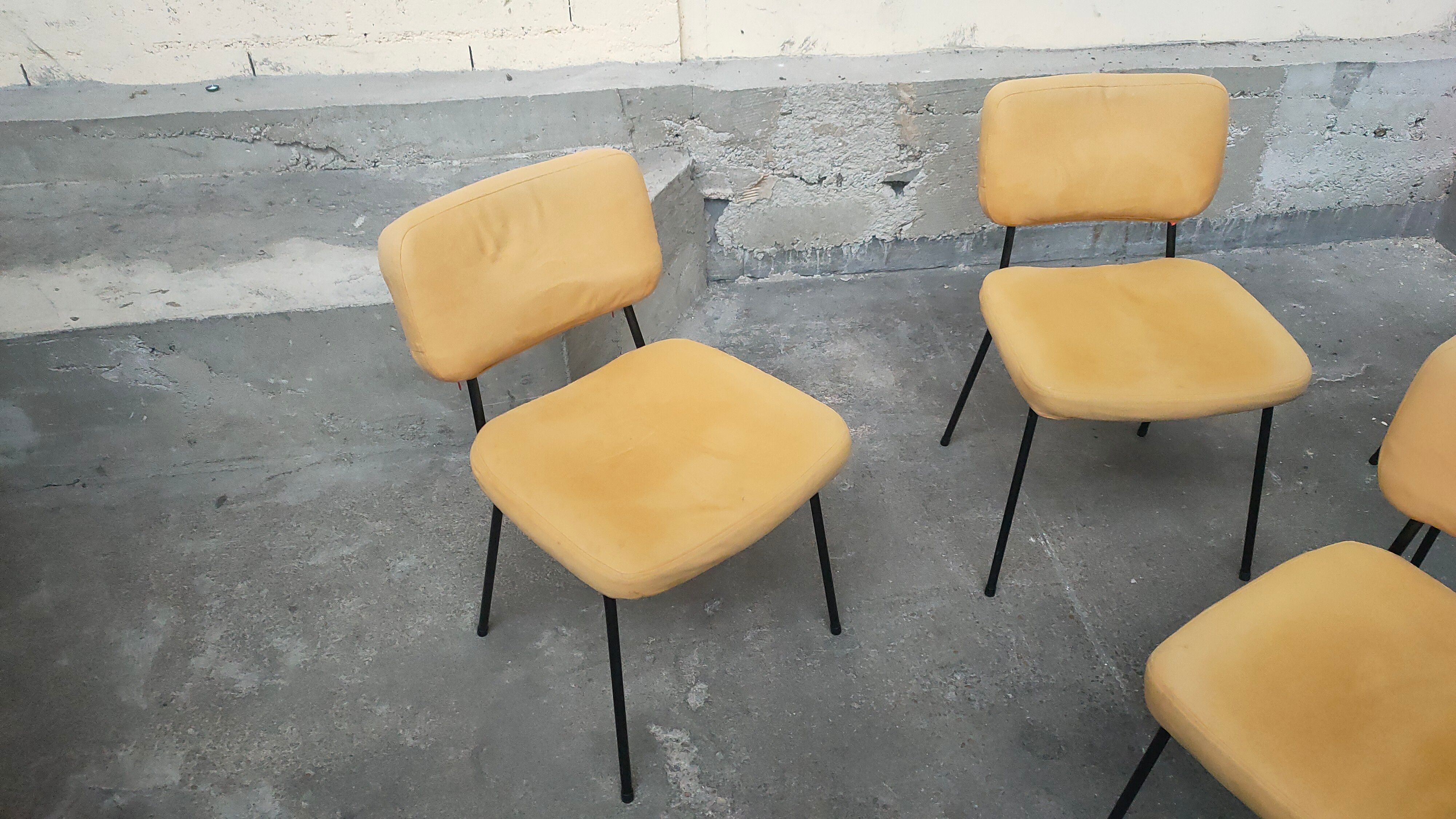 Set de 4 André Simard chairs