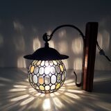 Retro wall light - Globe colored cloisonné glasses. - 1950-60