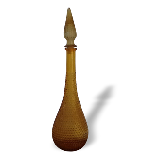 Yellow glass bottle