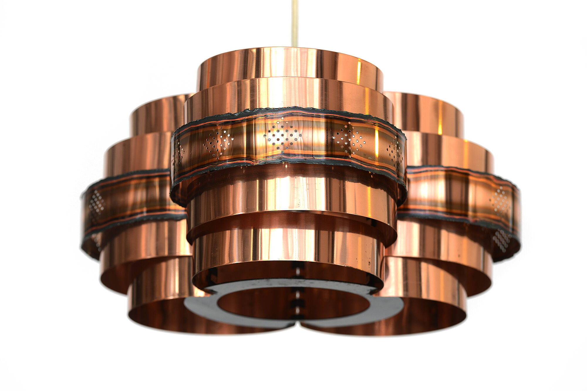 Hanging lamp by Werner Shou for Coronell Electro Denmark 1970s