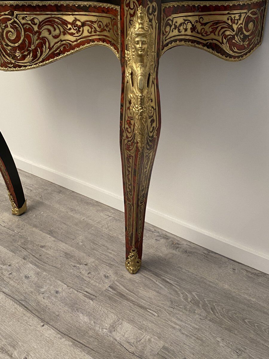 Console en marqueerie Napoleon III