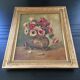 Tableau ancien bouquet d’anémones