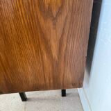 Buffet vaisselier vintage placage chêne