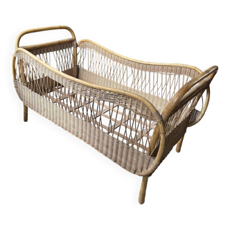 Rattan children's bed