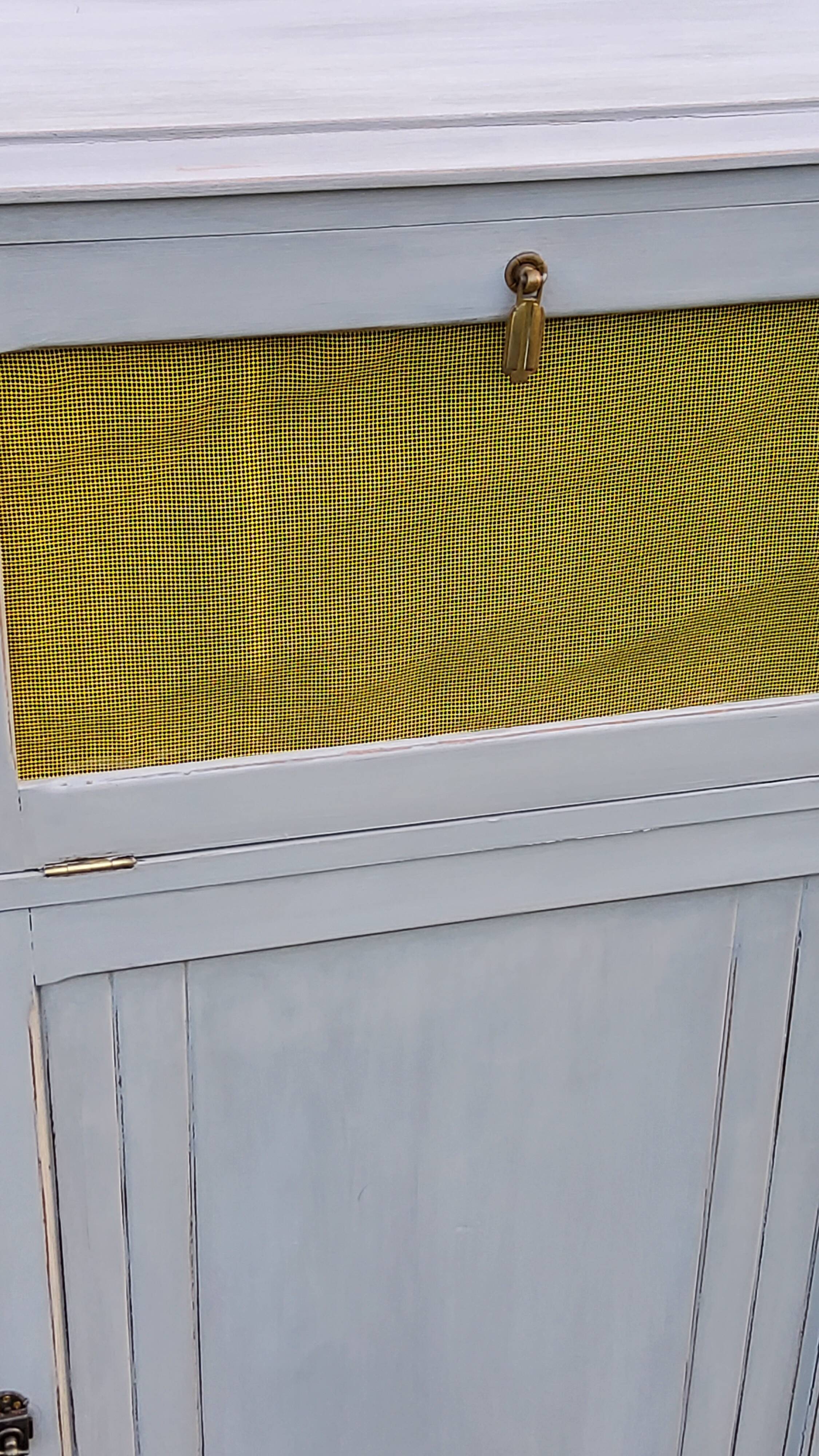 Parisian sideboard pantry from the 1920s with gray patina