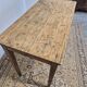 Rustic farmhouse table/desk in solid oak and antique fir 1950s