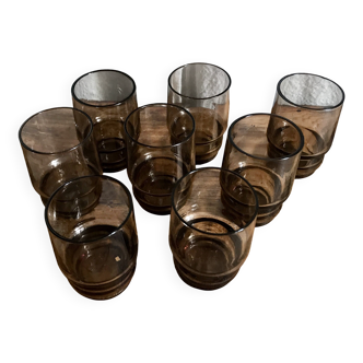 Small vintage smoked glasses