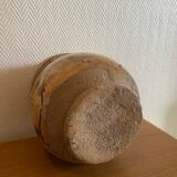 Antique glazed terracotta pot from the 19th century.