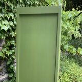 1930s khaki Parisian art deco glass cabinet