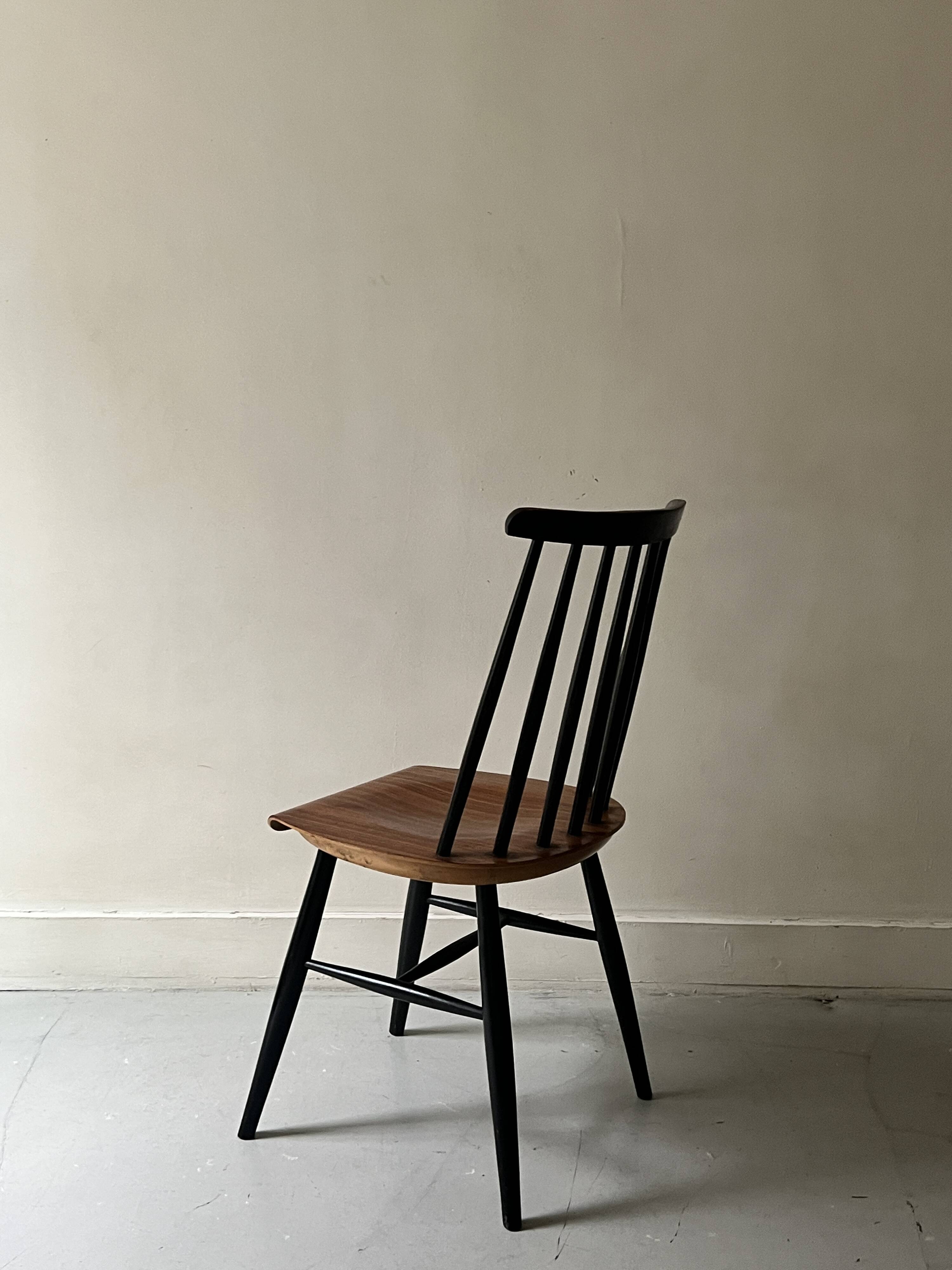 2 chaises scandinave en teck Fanett par Ilmari Tapiovaara, design 1950