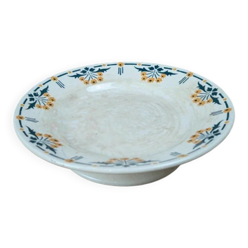 Antique compote dish in ironstone – Choisy-le-Roi