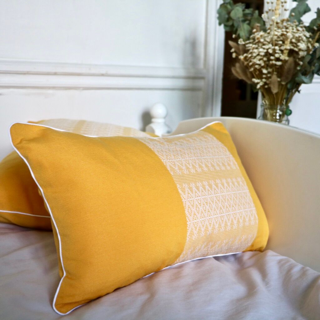 Yellow seomi cushion